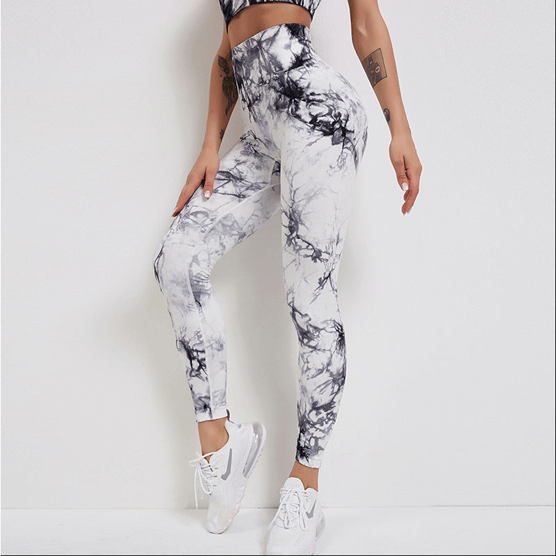 Tie-Dye Women's Sports Fitness Suit 