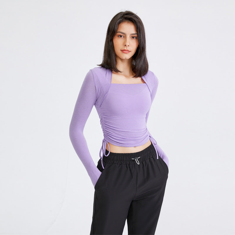 Elastic Workout Top for Women