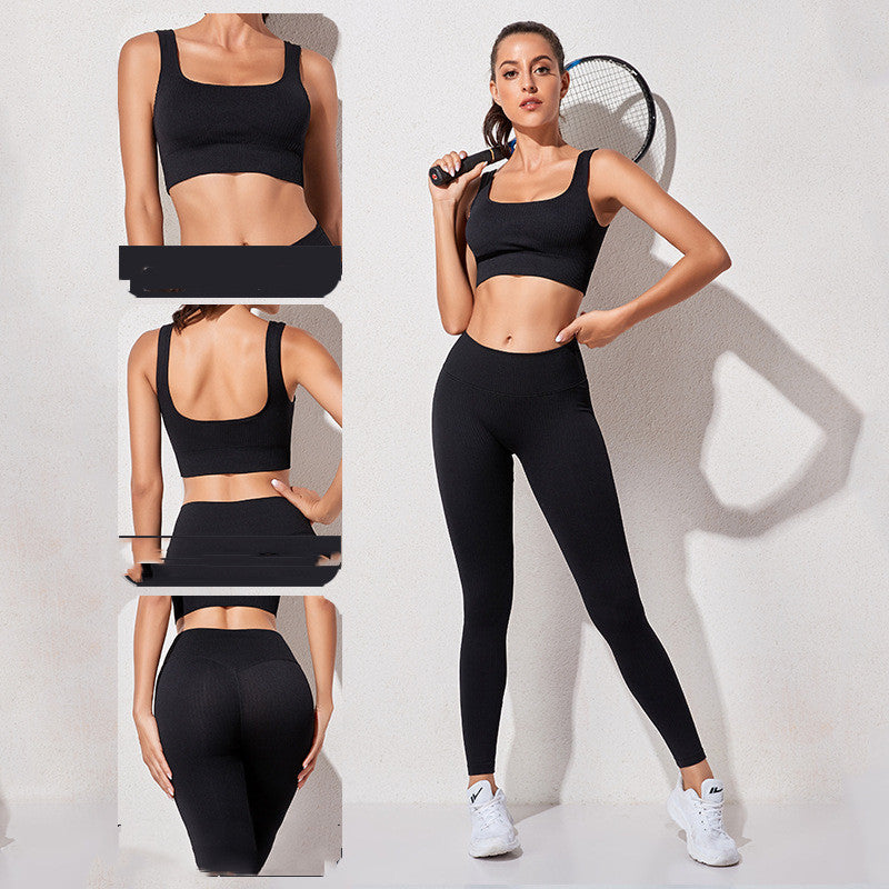 High Elastic Jacquard Yoga Set