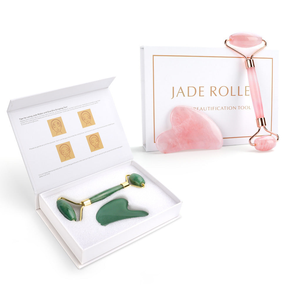 Claw Scraping Board and Jade Roller Set