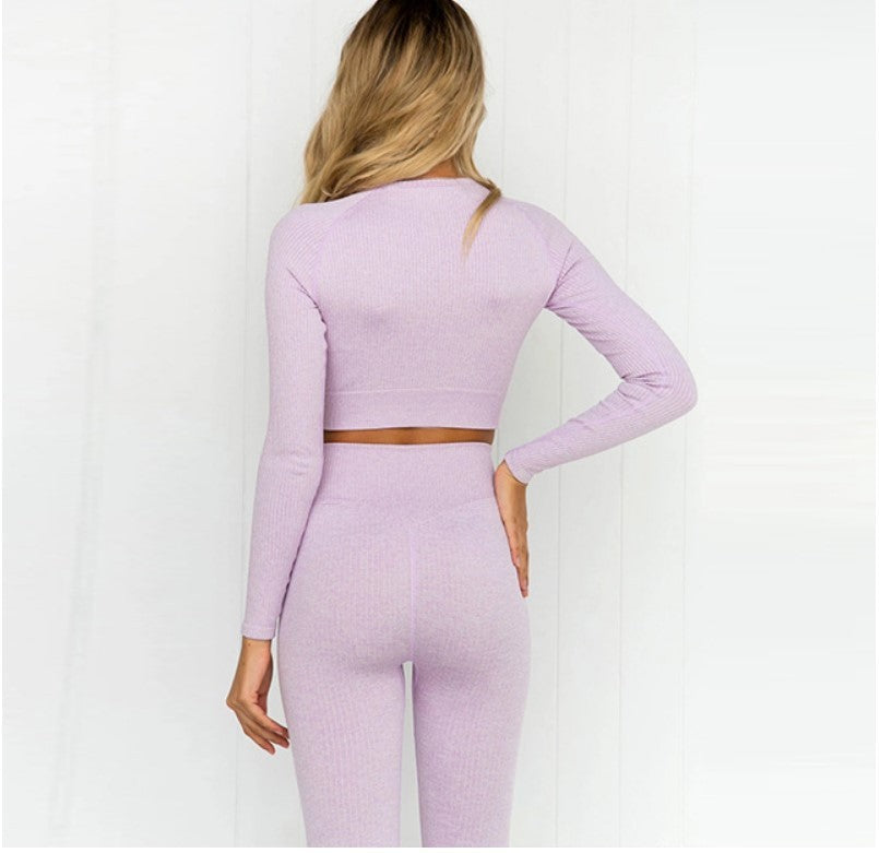 Long Sleeve Sports Tight Yoga Suit