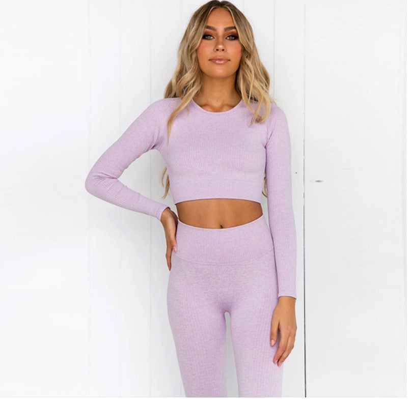 Long Sleeve Sports Tight Yoga Suit