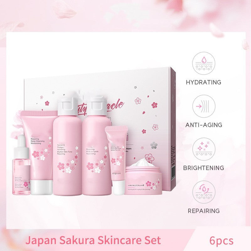 cherry blossom 6-piece skin care set