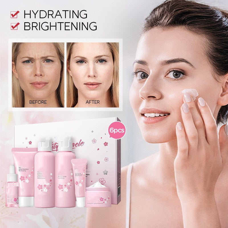 cherry blossom 6-piece skin care set