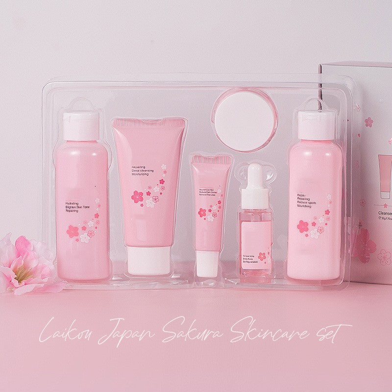 cherry blossom 6-piece skin care set