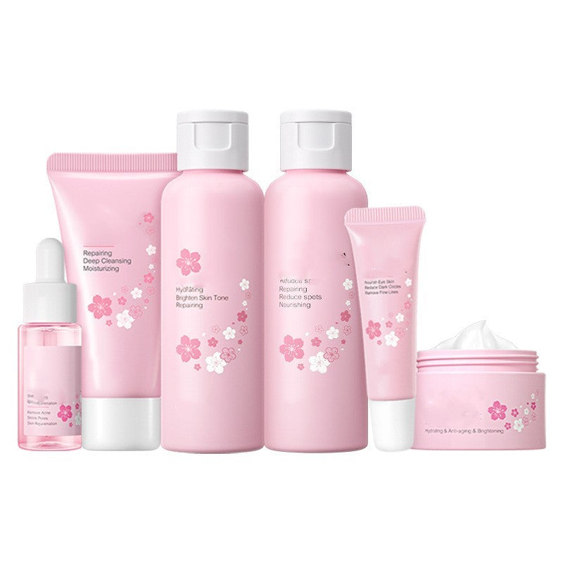 cherry blossom 6-piece skin care set